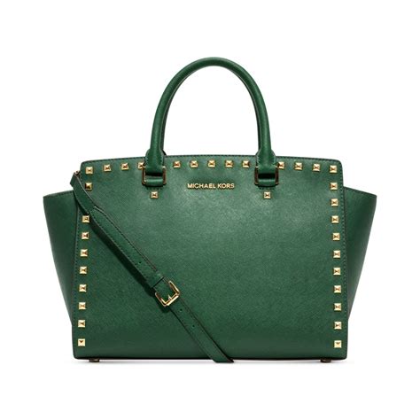 michael kors selma large studded|More.